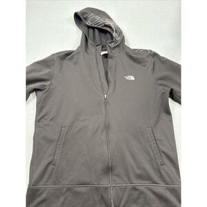 JACKET North Face Windwall  Mens Large BLK PRINT Hood Softshell Outdoor NF0A3KEU